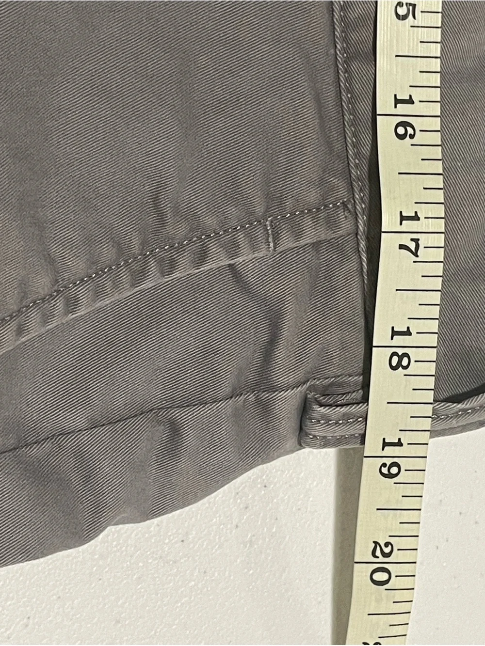 Polo Ralph Lauren Mens Sz 36 5” Gray Flat-Front Stretch Classic Fit Chino Shorts